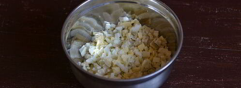 оливье с курицей. Шаг 2