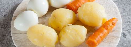 оливье с раковыми шейками. Шаг 4