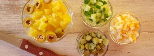 оливье с языком. Шаг 5