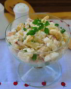 Рисовый салат с курицей