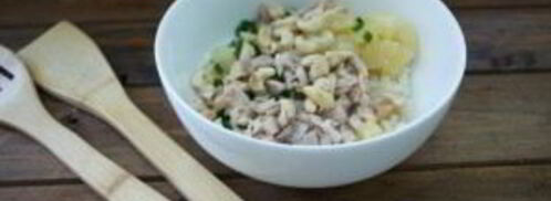 рисовый салат с курицей. Шаг 3