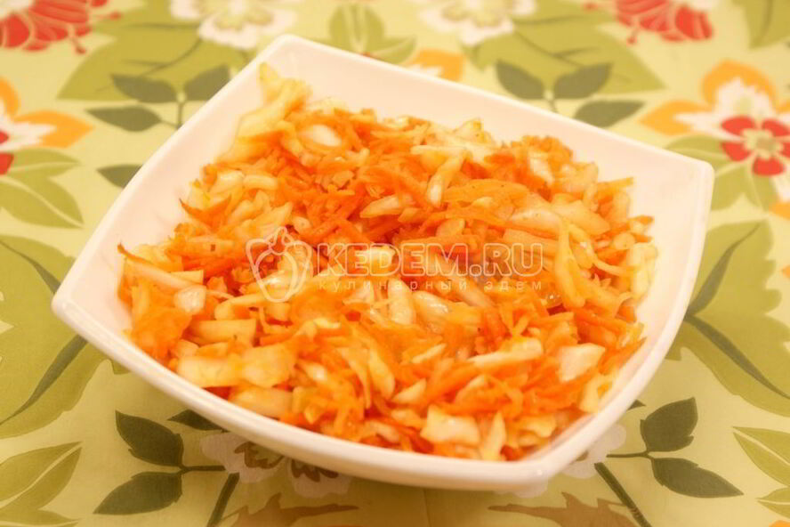 Рецепт салат из капусты с морковью и уксусом
