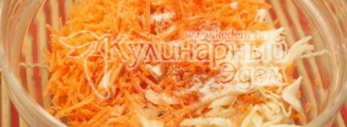 салат из капусты с морковью и уксусом. Шаг 4