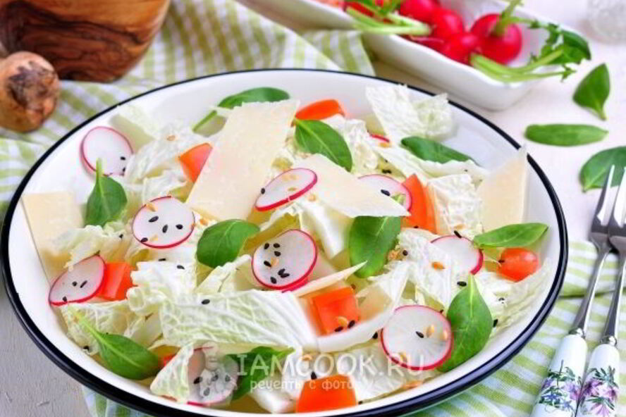 Рецепт салат из китайской капусты