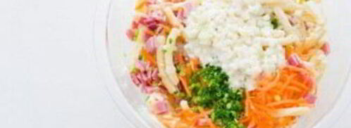 салат из макарон с овощами. Шаг 4