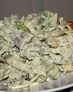 Салат из сельди скандинавский с капустой