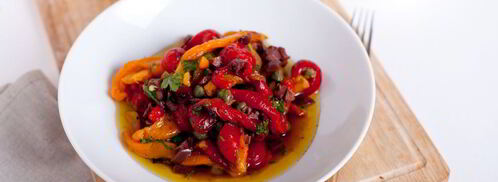 салат из запеченных перцев. Шаг 4