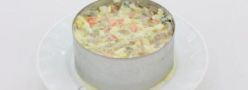 салат лесная поляна с грибами. Шаг 8