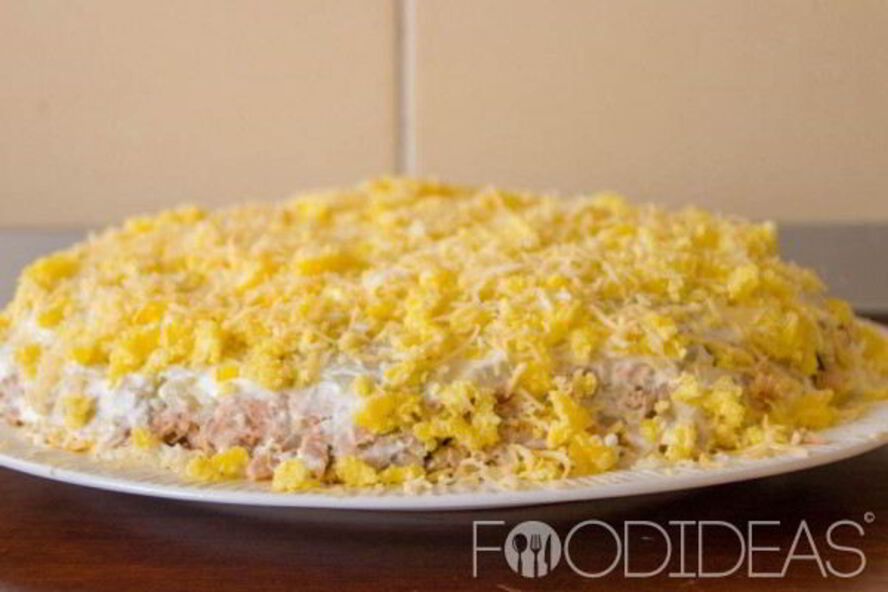 Рецепт салат мимоза с сардиной