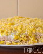 Салат Мимоза с сардиной