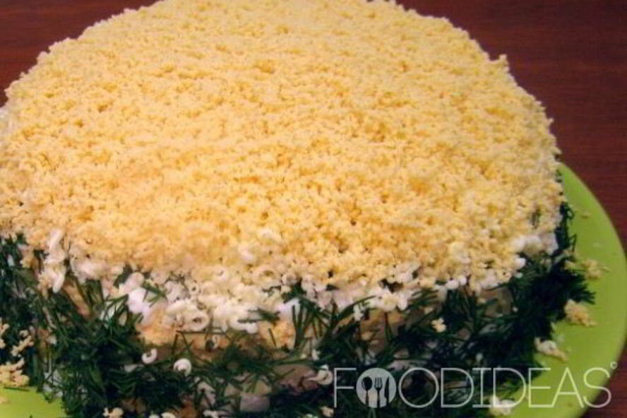 Рецепт салат мимоза с сыром