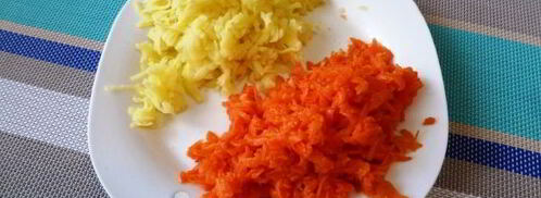 салат мимоза со шпротами. Шаг 6