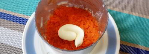 салат мимоза со шпротами. Шаг 11