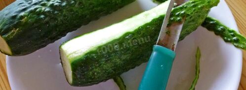 салат мужской каприз с огурцом. Шаг 2