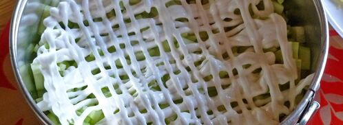 салат мужской каприз с огурцом. Шаг 12