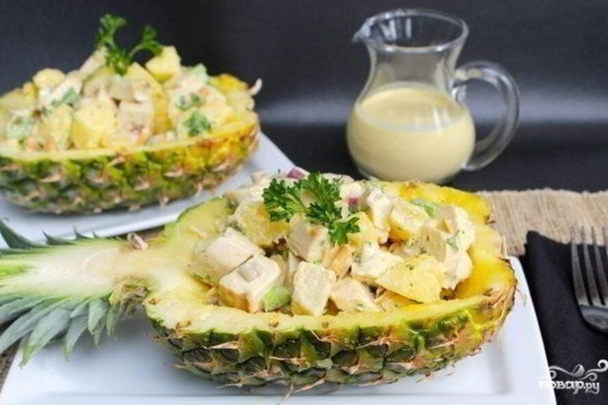 Рецепт салат новогодний из курицы