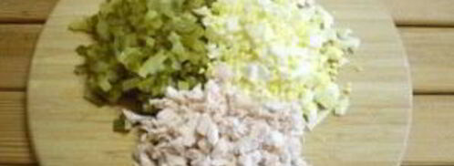 салат обезьянка с рисом и курицей. Шаг 3