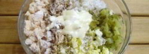 салат обезьянка с рисом и курицей. Шаг 4