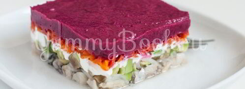 диетическая селедка под шубой без майонеза и картошки. Шаг 12