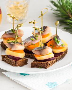 Канапе Селедка под шубой