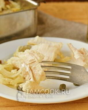 Хек под шубой с каперсами