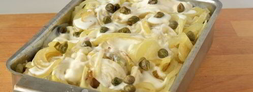 хек под шубой с каперсами. Шаг 9