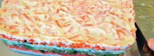 красная рыба под шубой салат. Шаг 8