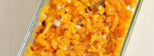 постный салат селедка под шубой. Шаг 5