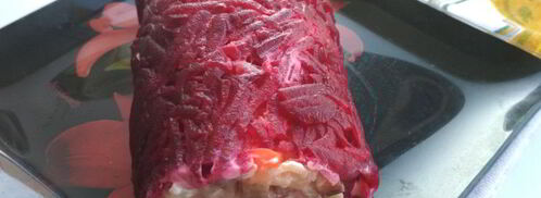 рулет селедка под шубой. Шаг 4