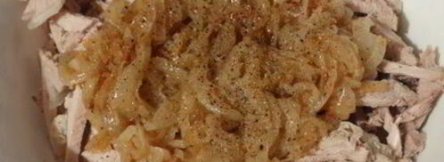 салат мясо под шубой. Шаг 8