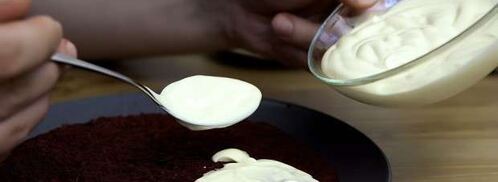 сельдь под шубой с сыром. Шаг 6