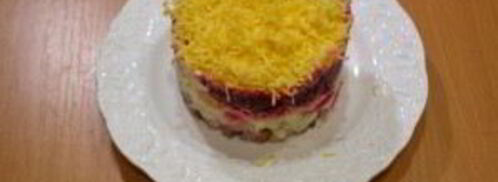 селедка под шубой порционная. Шаг 7