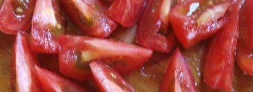 салат с арбузом и помидорами август. Шаг 2