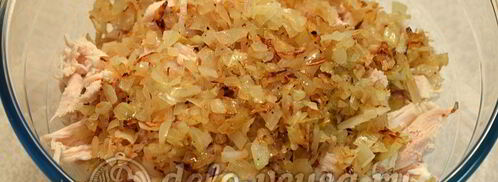 салат с блинами и курицей. Шаг 3