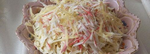 салат с капустой и крабовыми палочками. Шаг 10