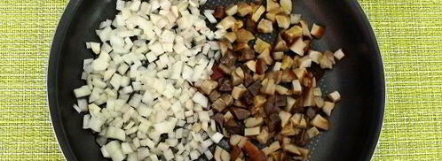 салат с курицей, грибами и сыром. Шаг 5