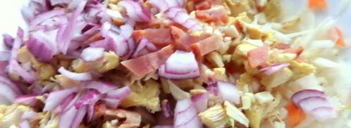 салат с курицей карри и фасолью. Шаг 10