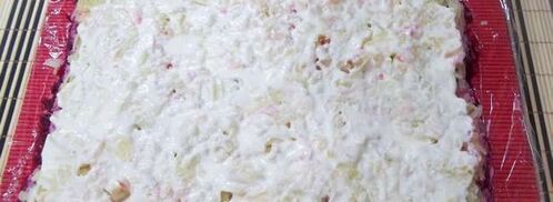 салат шуба рулетом. Шаг 9