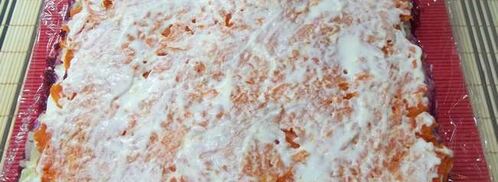 салат шуба рулетом. Шаг 10