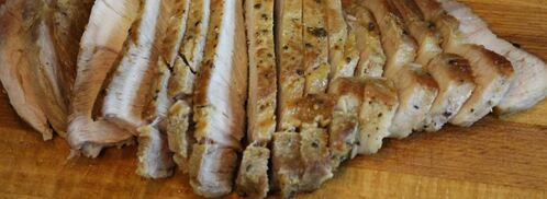 теплый салат со свининой. Шаг 2