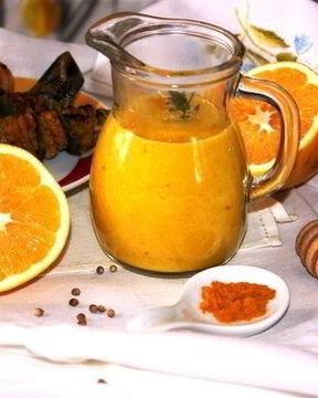 Апельсиново-медовый соус с кориандром