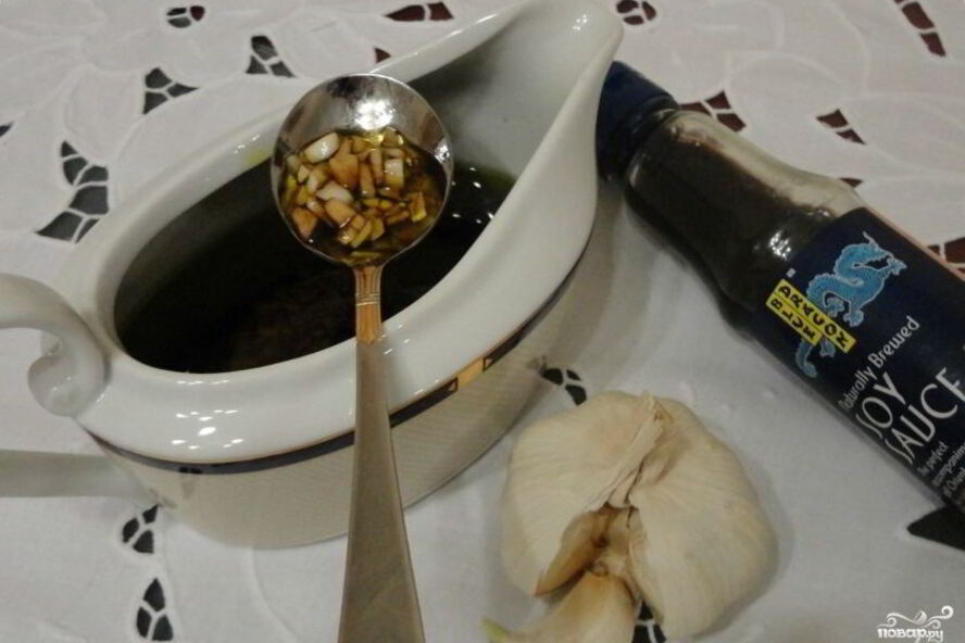 Рецепт чесночно-соевый соус