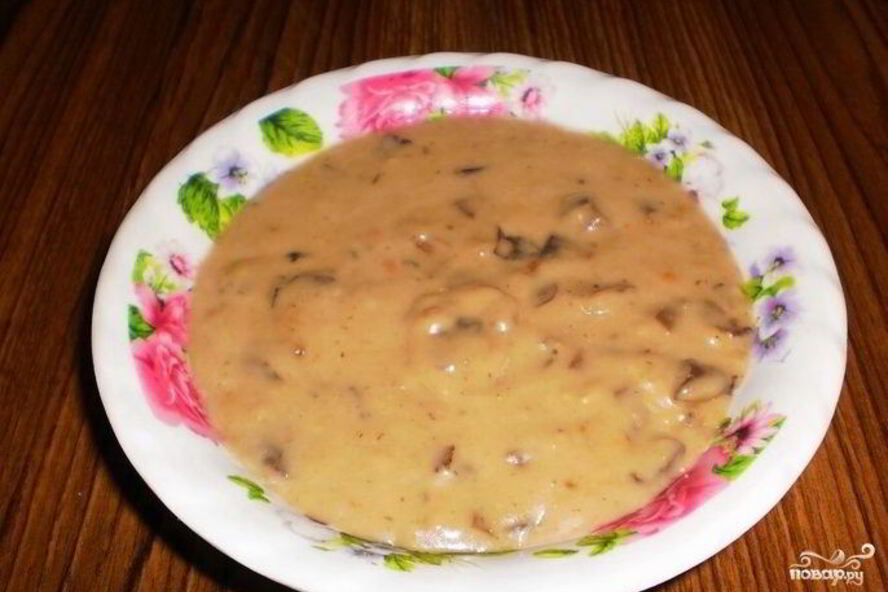 Рецепт грибной соус из сушеных грибов