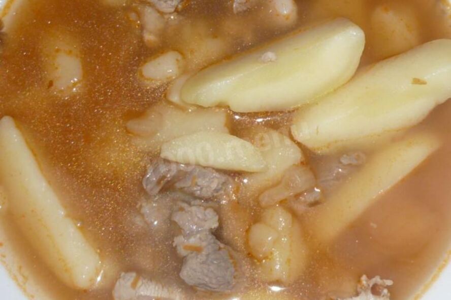 Рецепт картофельный соус с мясом