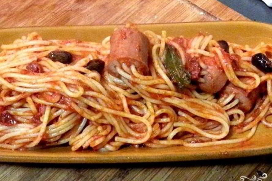 Рецепт соус для макарон с сосиской