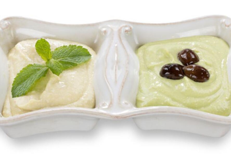 Рецепт соуса хумуса с мятого и оливками