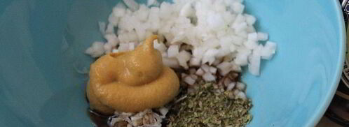 соус с брынзой и маслинами. Шаг 2