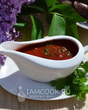 Соус с кинзой и томатной пастой