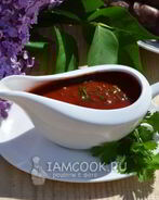 Соус с кинзой и томатной пастой