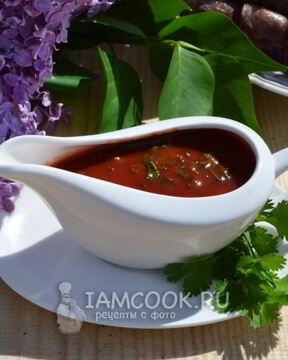 Соус с кинзой и томатной пастой